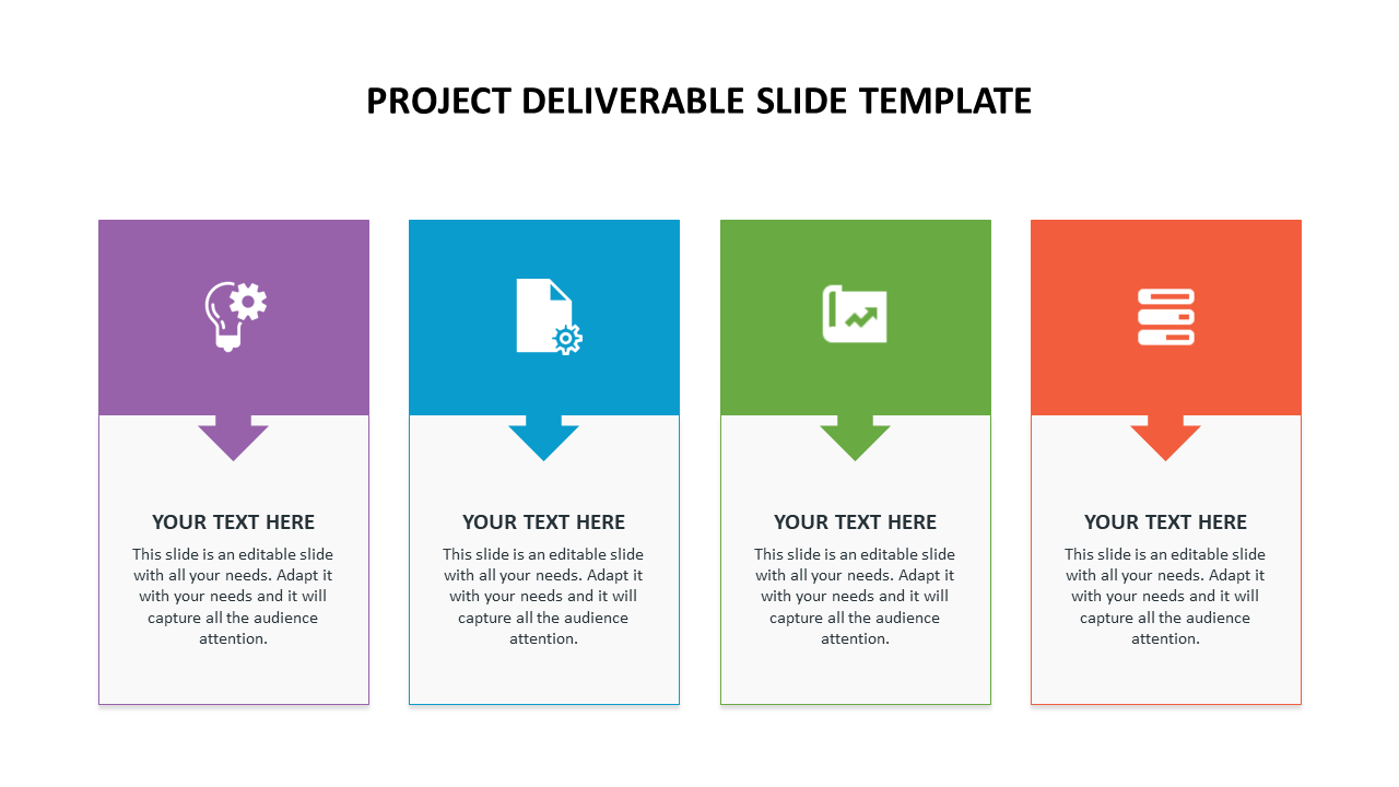 Project deliverable slide template